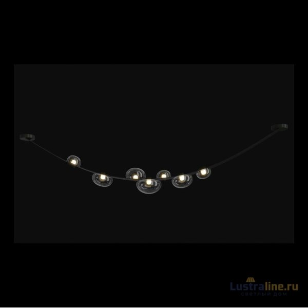 Подвесной светодиодный светильник Crystal Lux Bosque SP7 L3000 Black/Transparent