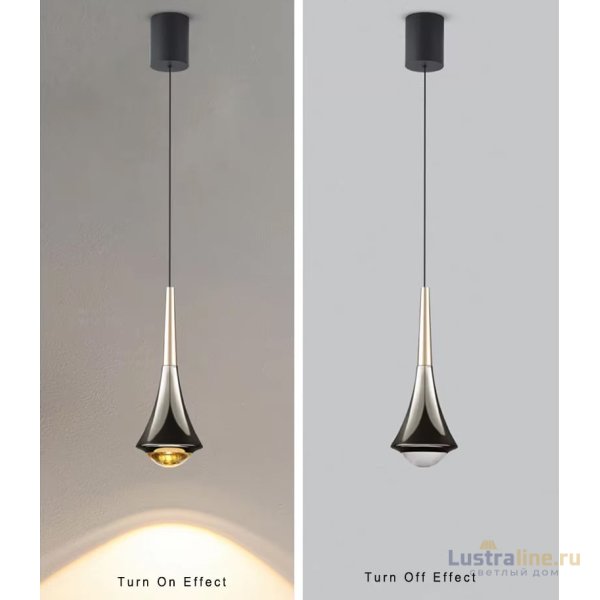 Подвесной светильник Delight Collection 8969P/1 gold/black Подвесной светильник Delight Collection 8969P/1 gold/black