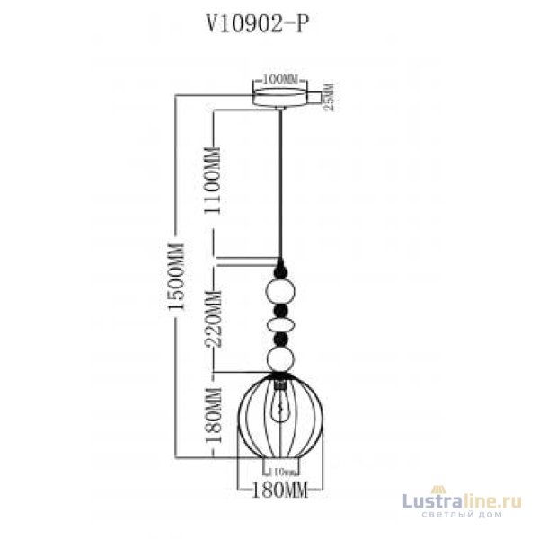 Подвесной светильник Moderli Charm V10903-P