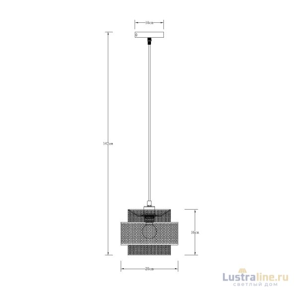 Подвесной светильник Arte Lamp Grid A7069SP-1GO