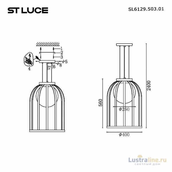 Подвесной светильник ST Luce Nordic SL6129.503.01