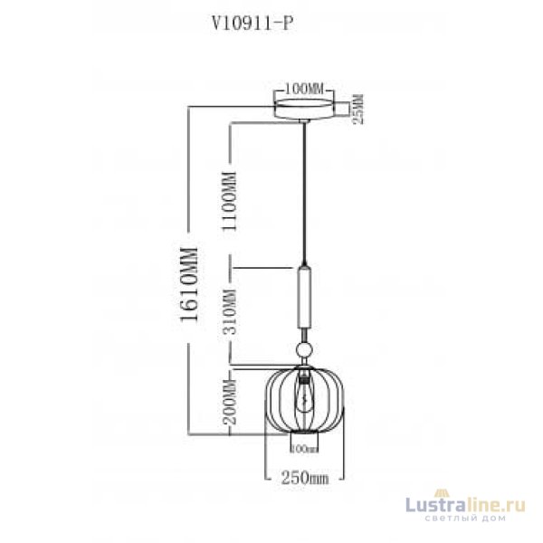Подвесной светильник Moderli Creamy V10911-P