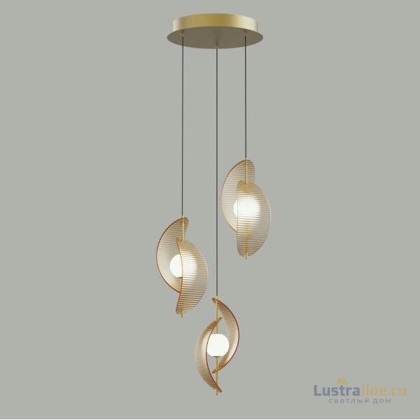 Подвесной светильник Delight Collection MD24030035-3A brass/amber Подвесной светильник Delight Collection MD24030035-3A brass/amber