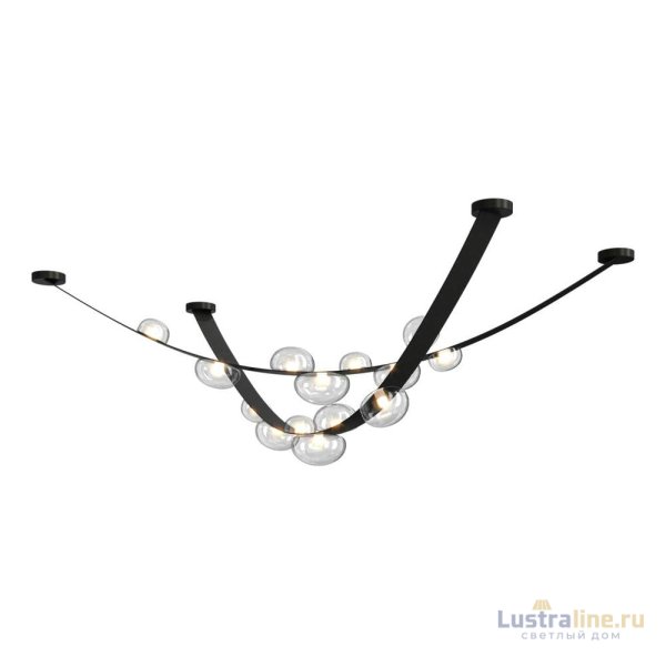 Подвесной светодиодный светильник Crystal Lux Bosque SP7 L3000 Black/Transparent