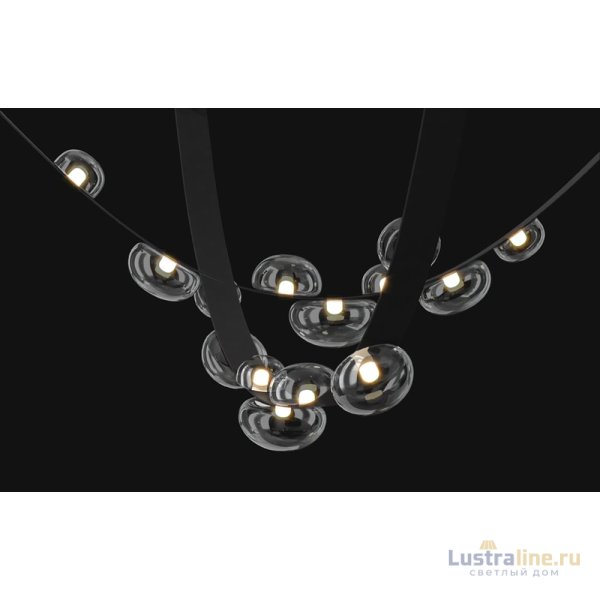 Подвесной светодиодный светильник Crystal Lux Bosque SP7 L3000 Black/Transparent