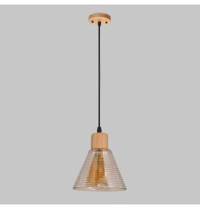 Подвесной светильник IMEX MD.5870-1-P-WOOD+BK