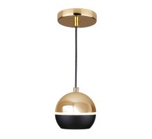 Подвесной светодиодный светильник Elektrostandard DLS023 9W 4200K черный/золото 4690389149146