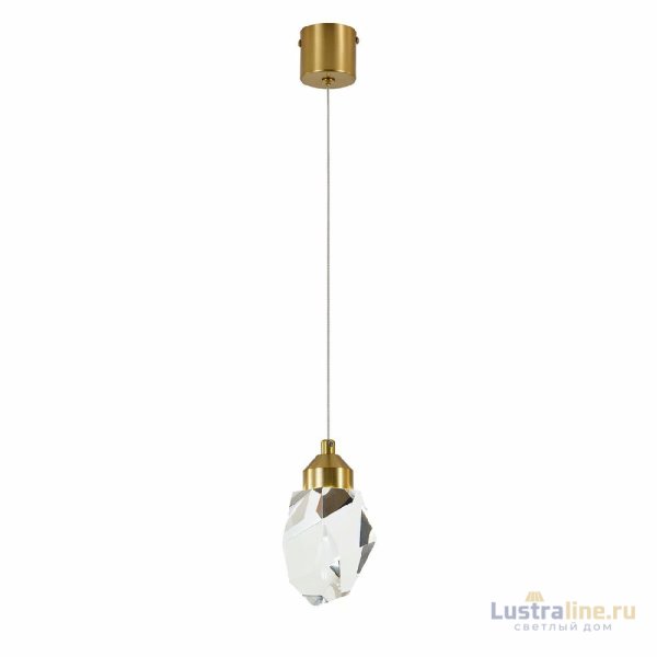 Подвесной светильник Indigo Cristallo 12053/1P Brass V000132L