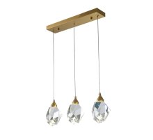 Подвесной светильник Delight Collection Crystal rock II 9701P/3L brass