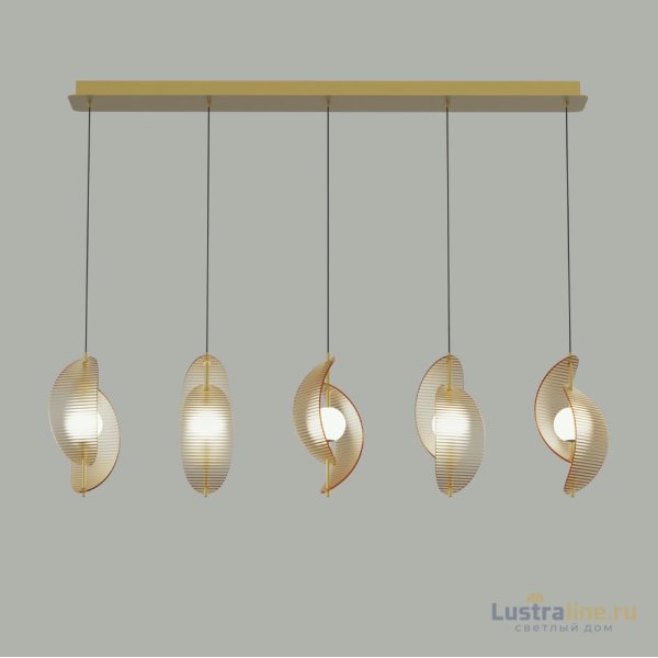Подвесной светильник Delight Collection MD24030035-5B brass/amber Подвесной светильник Delight Collection MD24030035-5B brass/amber