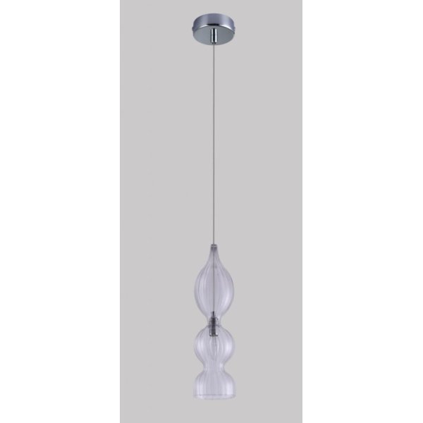 Подвесной светильник Crystal Lux Iris SP1 B Transparent