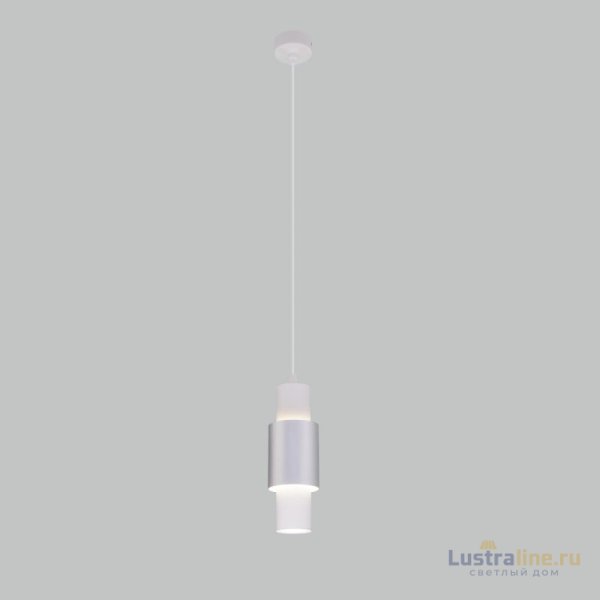 Подвесной светильник Eurosvet Bento 50204/1 LED белый/матовое серебро