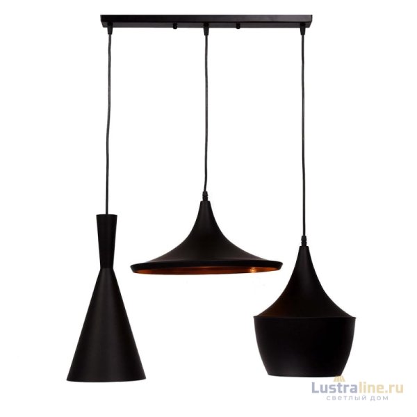 Подвесной светильник Lumina Deco Foggi LDP 7712-3 PR BK Подвесной светильник Lumina Deco Foggi LDP 7712-3 PR BK