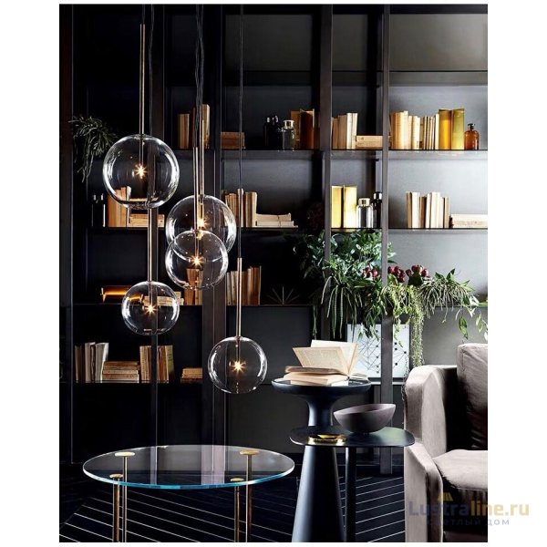 Подвесной светильник Delight Collection Ball Sola 9217P/D180 gold