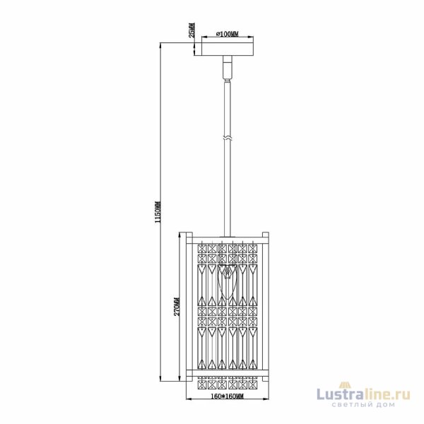 Подвесной светильник Escada Flood 2103/1S Chrome Подвесной светильник Escada Flood 2103/1S Chrome
