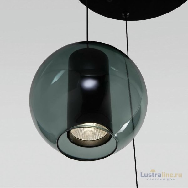 Подвесной светильник Eurosvet Cobble 50258/3 LED дымчатый/бирюзовый a064555