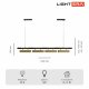 Подвесной светильник Lightera Huron LE118L-4G SMART