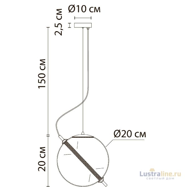 Подвесной светильник Arte Lamp Нolly A3220SP-1PB