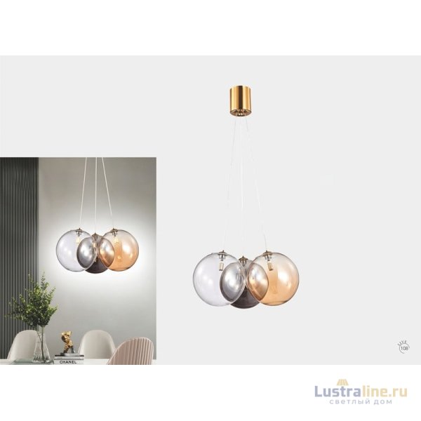 Подвесной светильник iLamp Drop 8110P/3 BR-MLT Подвесной светильник iLamp Drop 8110P/3 BR-MLT