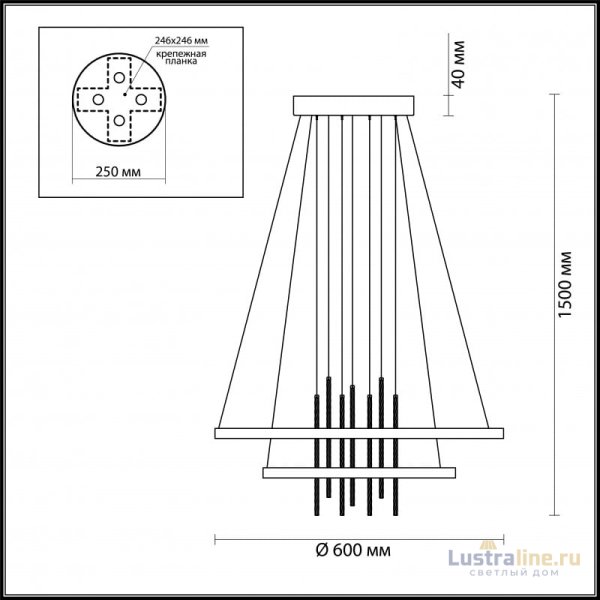 Подвесной светильник Odeon Light 3901/63L