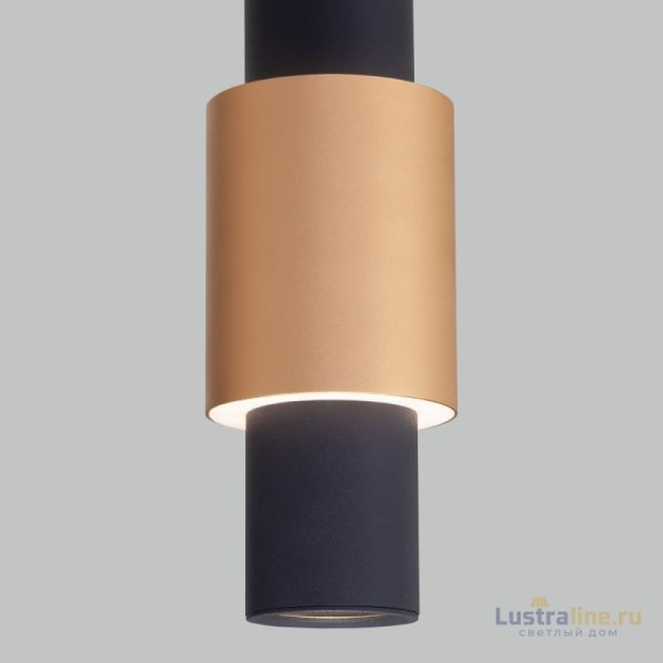 Подвесной светильник Eurosvet Bento 50204/1 LED черный/матовое золото
