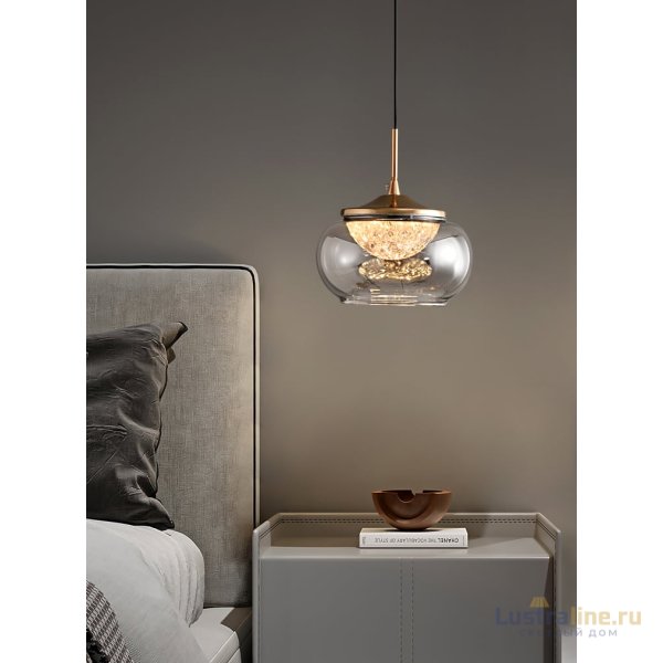 Подвесной светильник Delight Collection MT9128-1H gold/smoke Подвесной светильник Delight Collection MT9128-1H gold/smoke