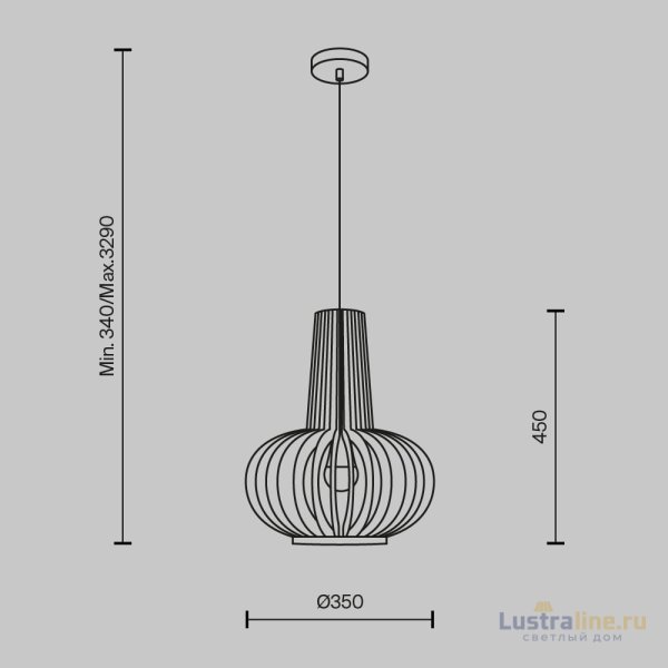 Подвесной светильник Maytoni Roots MOD193PL-01W Подвесной светильник Maytoni Roots MOD193PL-01W