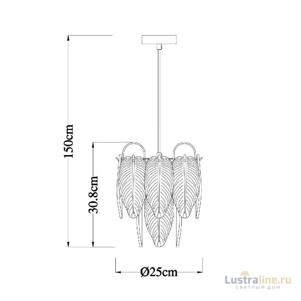 Подвесной светильник Arte Lamp Evie A4052SP-1SG
