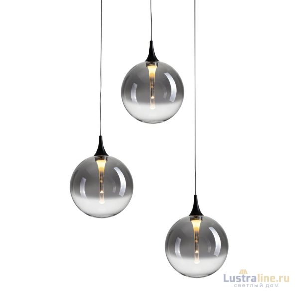 Подвесной светильник Delight Collection MD23001045H-3A black/smoky Подвесной светильник Delight Collection MD23001045H-3A black/smoky