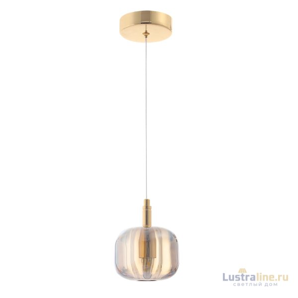 Подвесной светильник Crystal Lux BOX SP1 GOLD/AMBER