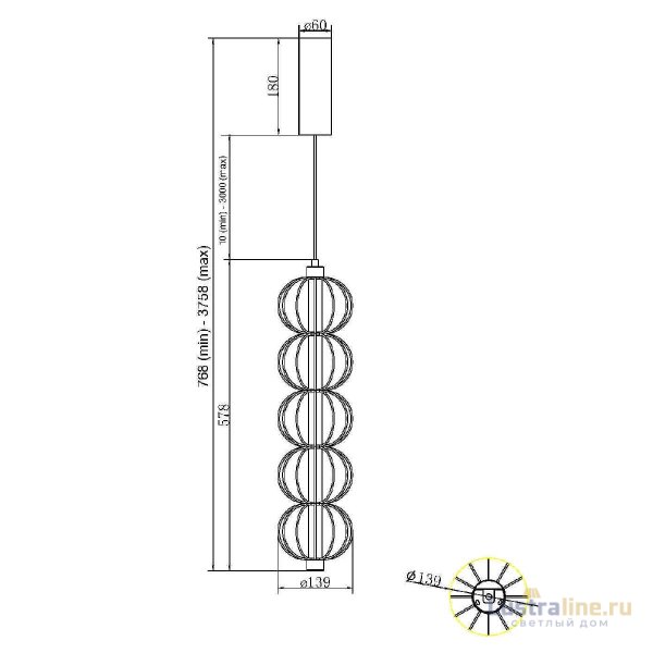 Подвесной светильник Maytoni Golden Cage MOD216PL-L10G3K