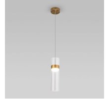 Подвесной светильник Eurosvet Lumen 50244/1 LED латунь/прозрачный a061286