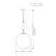 Подвесной светильник Kutek Mood Artu Glass ART-ZW-1 (Z) G350