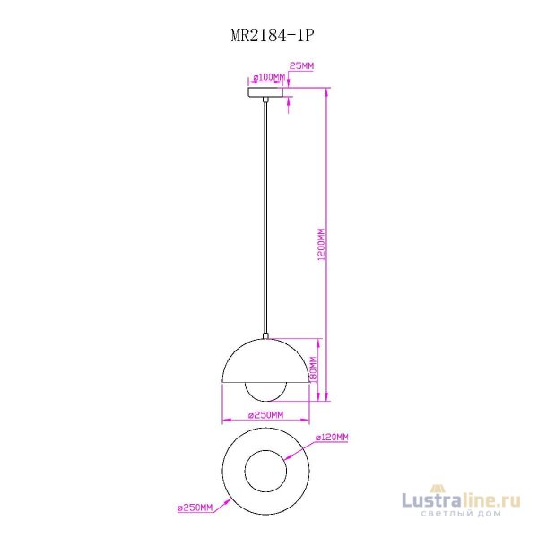Подвесной светильник Myfar Dorothy MR2184-1P