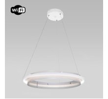 Подвесной светильник Eurosvet Imperio 90241/1 белый/ серебро Smart