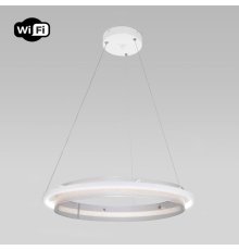 Подвесной светильник Eurosvet Imperio 90241/1 белый/ серебро Smart