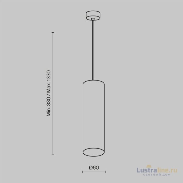 Подвесной светильник Maytoni Technical Focus P075PL-01MG Подвесной светильник Maytoni Technical Focus P075PL-01MG