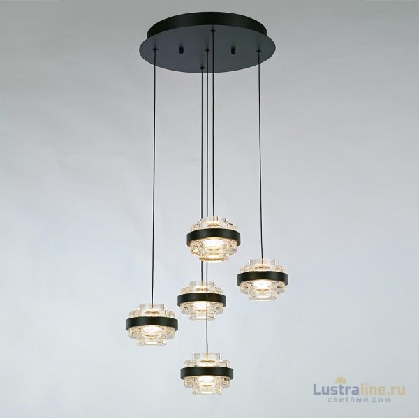 Подвесной светильник Delight Collection MD22030002 MD22030002-5A black/clear Подвесной светильник Delight Collection MD22030002 MD22030002-5A black/clear