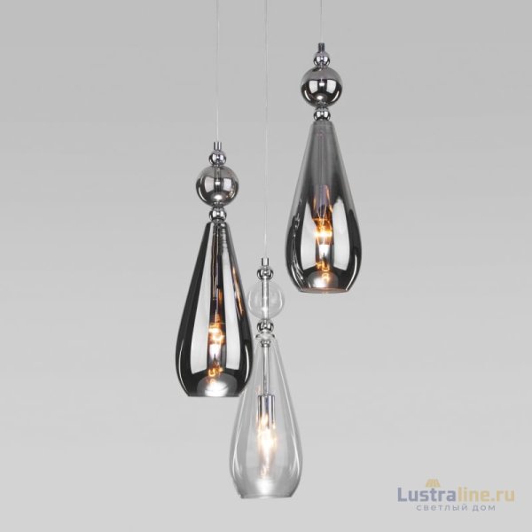 Подвесной светильник Eurosvet Ilario 50202/3 хром