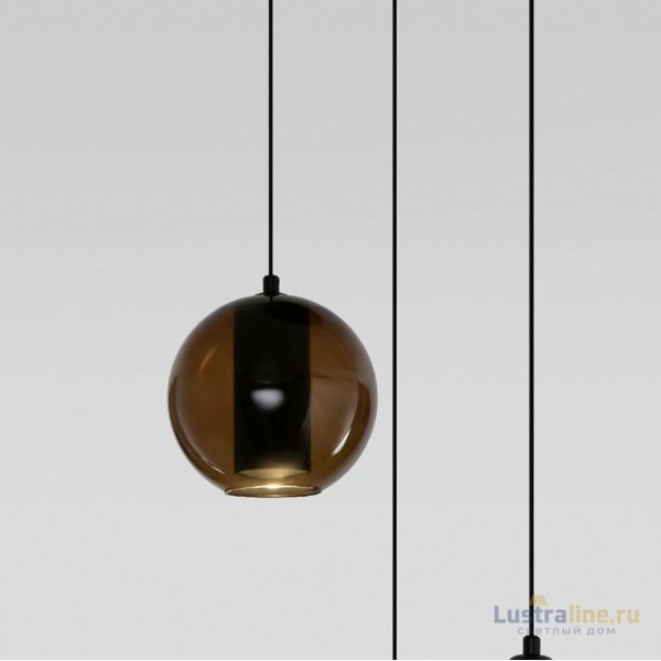 Подвесной светильник Eurosvet Cobble 50258/3 LED дымчатый/ бежевый/ шоколад a064554