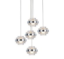 Подвесной светильник Delight Collection MD22030002 MD22030002-5A chrome/clear Подвесной светильник Delight Collection MD22030002 MD22030002-5A chrome/clear