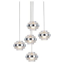 Подвесной светильник Delight Collection MD22030002 MD22030002-5A chrome/clear
