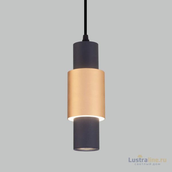 Подвесной светильник Eurosvet Bento 50204/1 LED черный/матовое золото