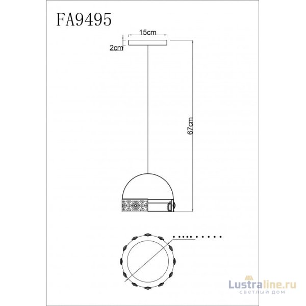 Подвесной светильник Ambrella Light Acrylica FA9495