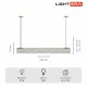 Подвесной светильник Lightera Luara LE102L-100G WIFI