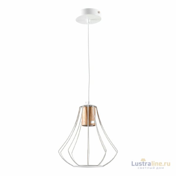 Подвесной светильник IMEX MD.9052-1-P-WH+WOOD
