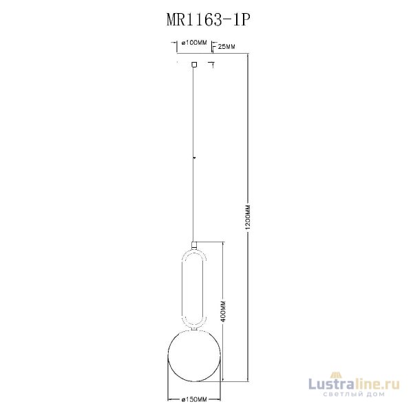 Подвесной светильник Myfar Pierre MR1163-1P