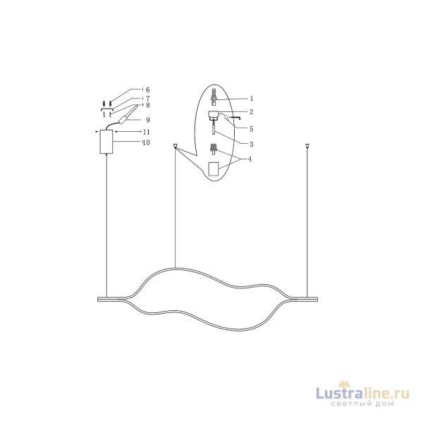 Подвесной светильник ImperiumLoft Tape 177932-49