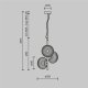 Подвесной светильник Maytoni Reels MOD268PL-03G