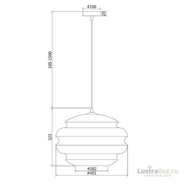 Подвесной светильник Maytoni Ruche P078PL-01BL Подвесной светильник Maytoni Ruche P078PL-01BL